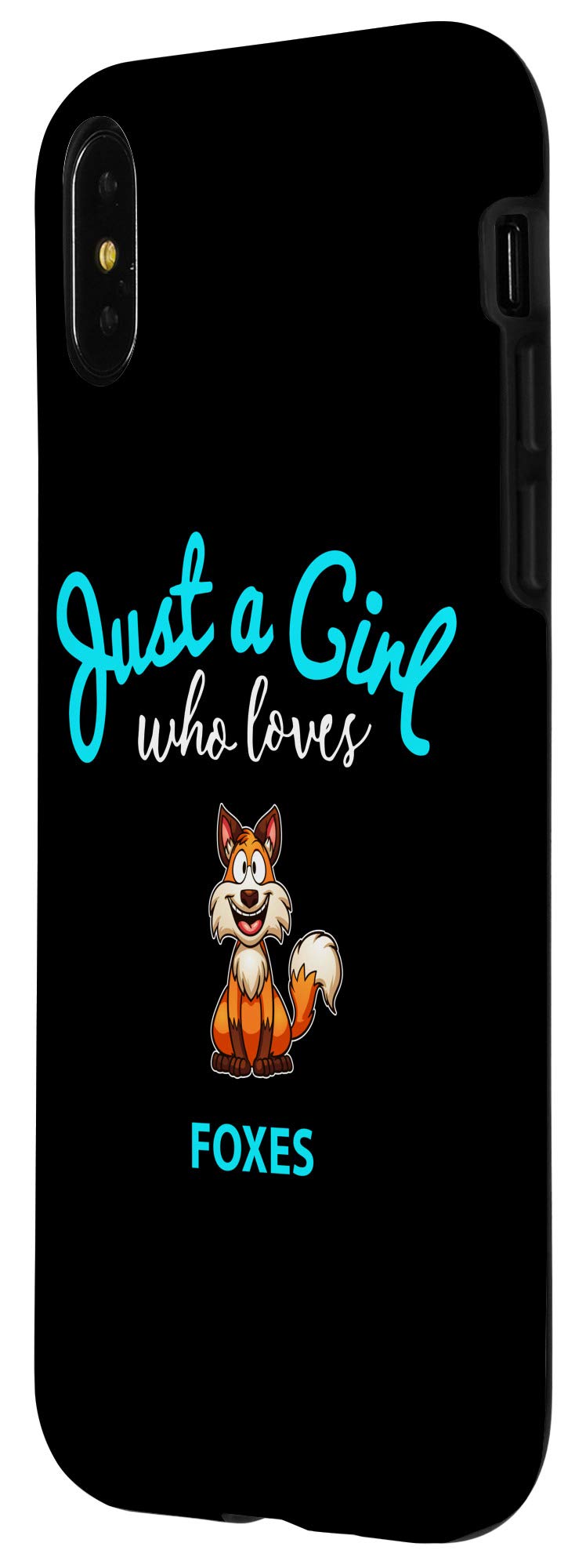 Cute Fox Design iPhone X/XS Phone Case for Girls - Protective & Stylish Cover for School, Work & Daily Use