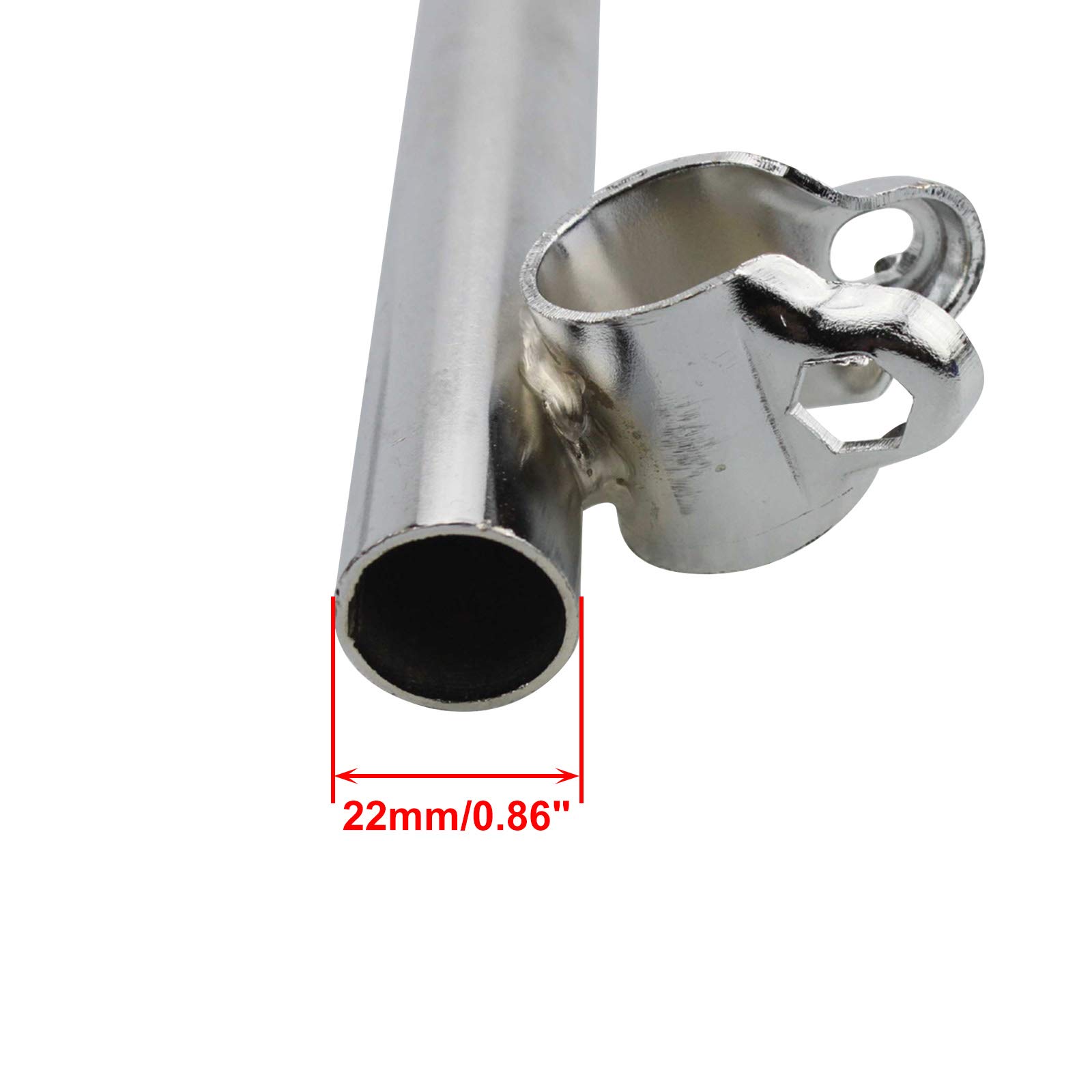 GOOFIT 22mm Clamp Forks Handle Bars for 2 Stroke 47cc 49cc Mini Moto Pocket Bike - Durable Handlebars Pipe Assembly Parts for Off-Road Racing & Urban Commuting