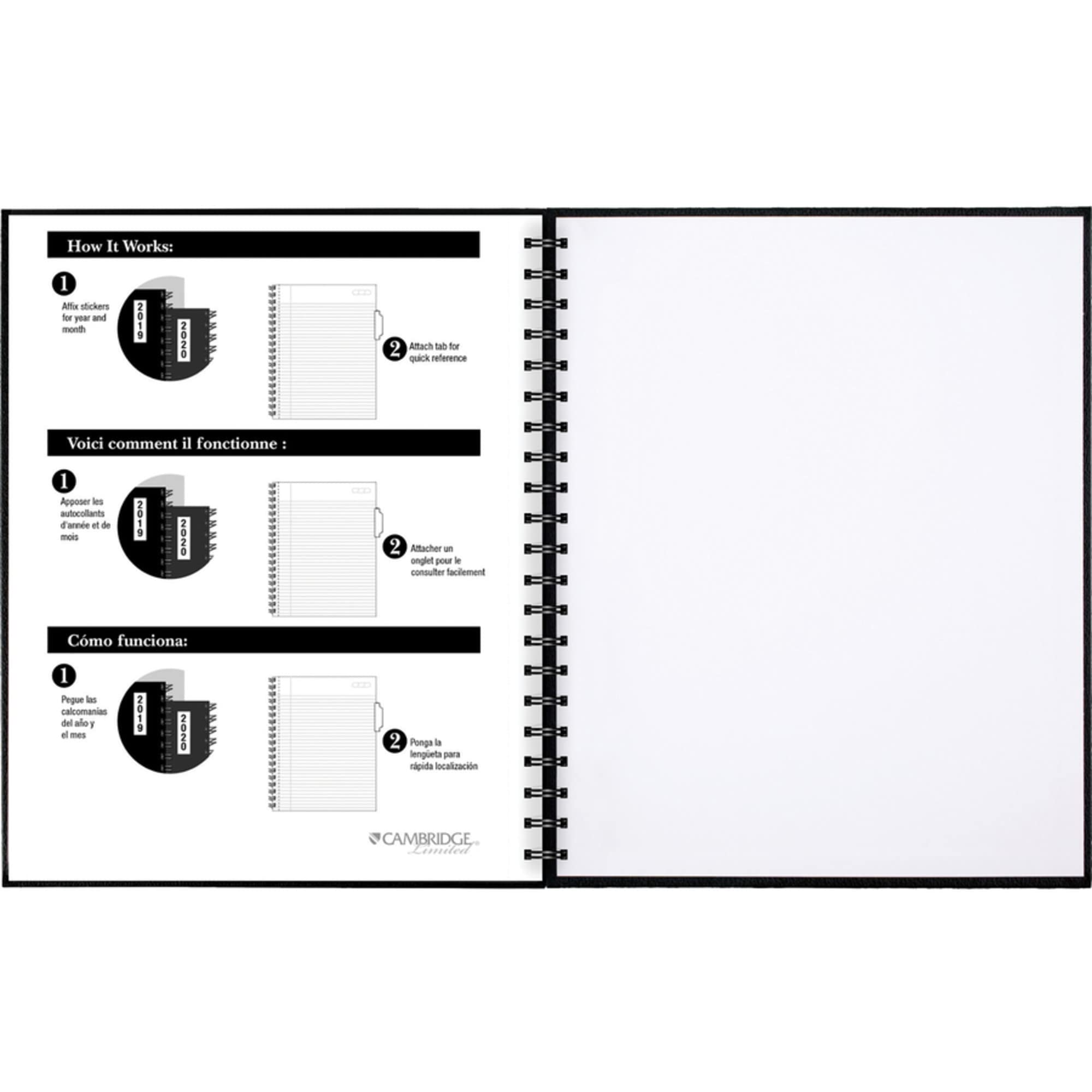 Cambridge Limited Hardcover Business Notebook - 8.5x11 Inches, 1 Subject, Black (Pack of 8) - Premium Office Supplies for Professionals, Meetings & Note Taking