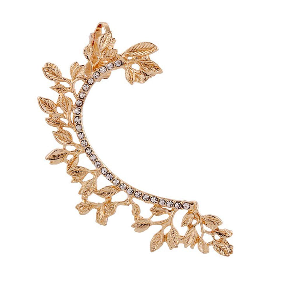 Galaxia Air Crystals Ear Cuff Hoop - Hypoallergenic Climber Earrings for Parties