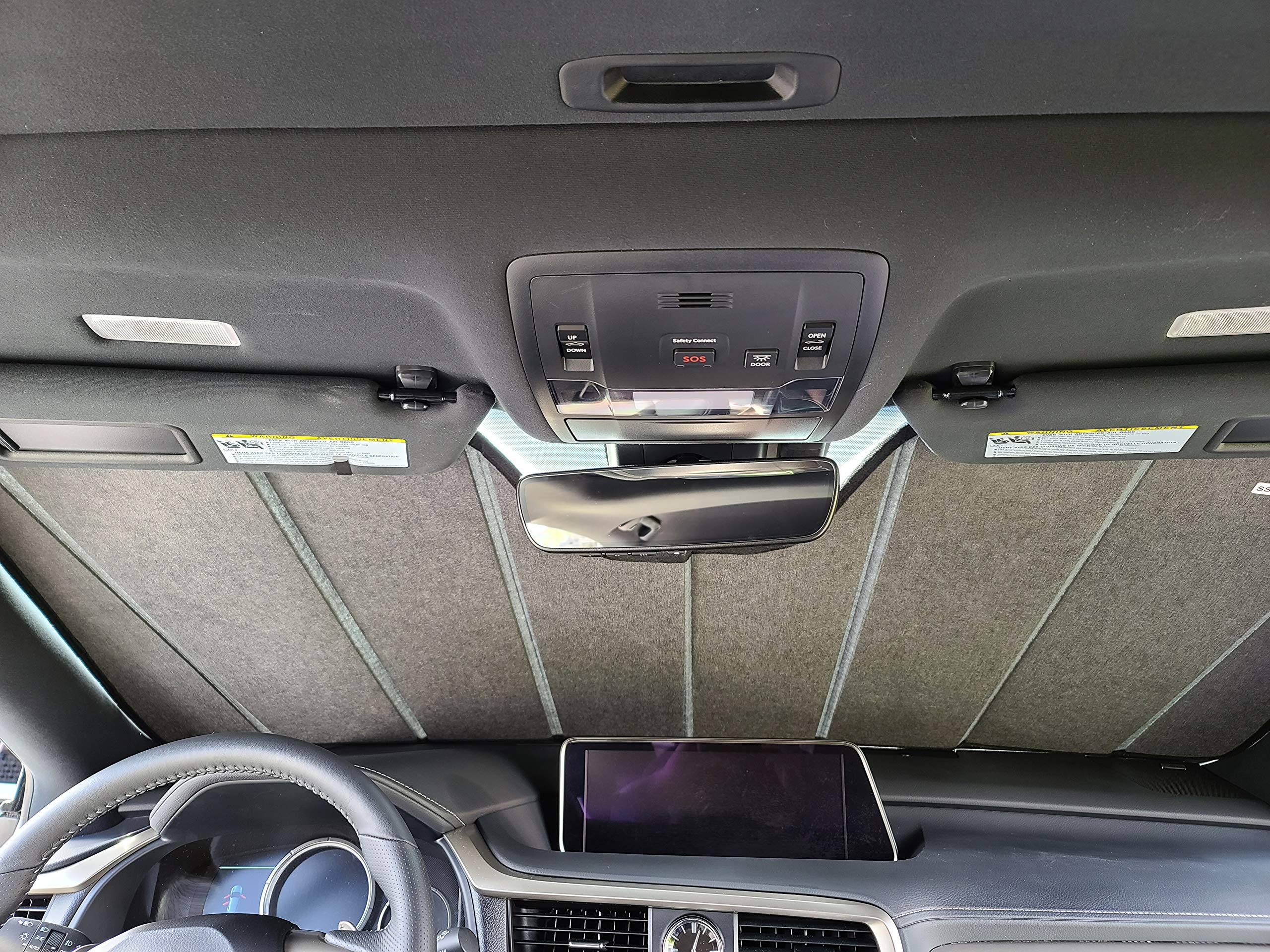 Autotech Park Foldable Sunshade for 2019-2025 Chevy Blazer | Custom Fit Windshield Sun Protector | UV & Heat Blocking Car Accessory | Perfect for Summer Parking & Road Trips