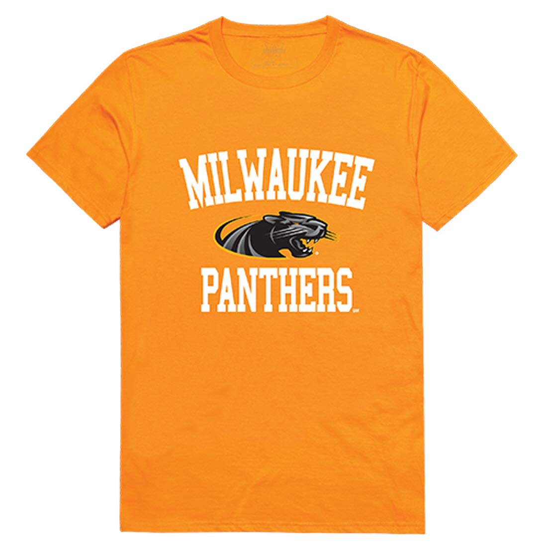 UWM Wisconsin-Milwaukee Panthers NCAA Arch T-Shirt - Gold, Small | Comfortable College Fan Apparel for Game Day & Campus Wear
