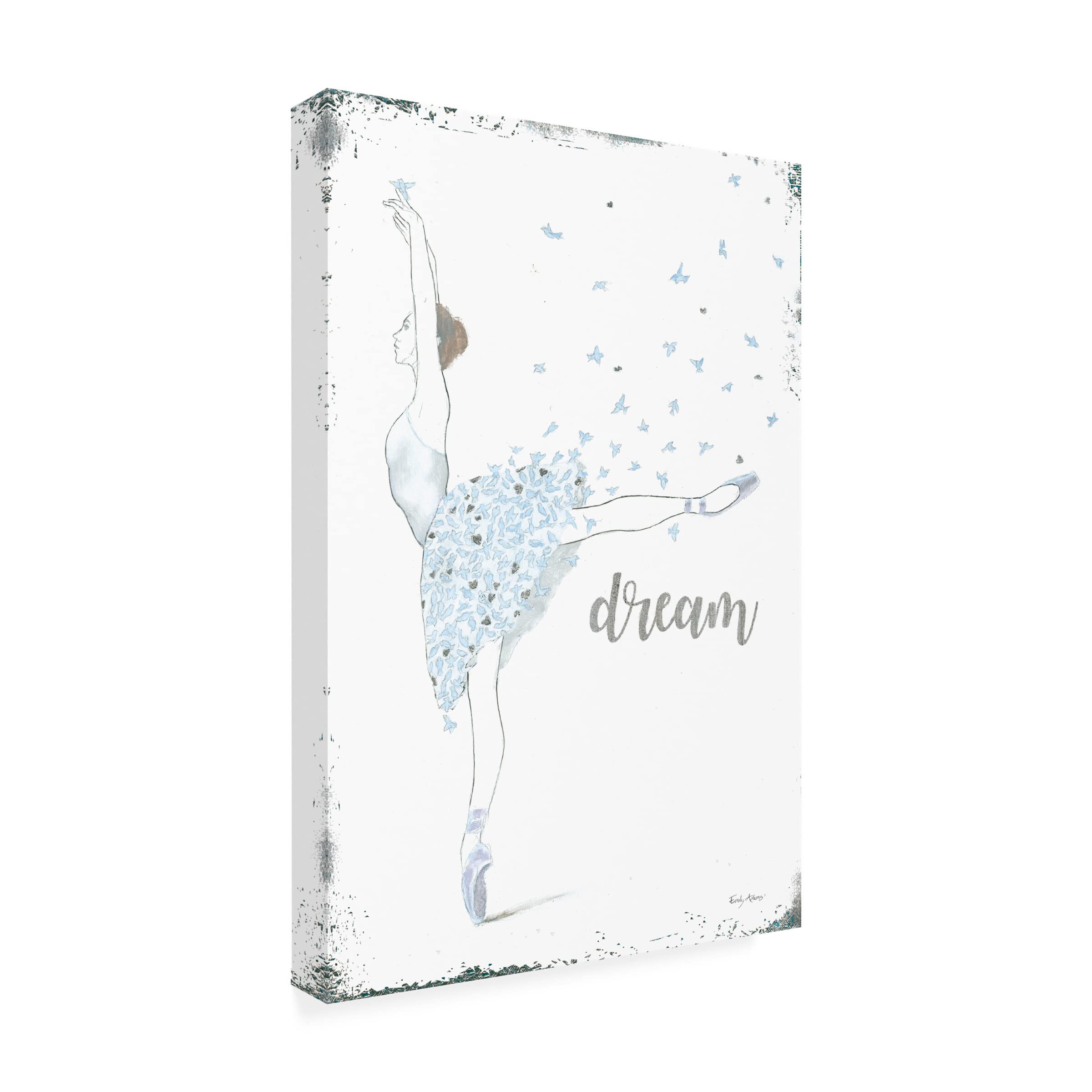 Dream Dancer II Canvas Wall Art by Emily Adams - Modern Home Decor for Living Room, Bedroom & Office - Trademark Fine Art Collection