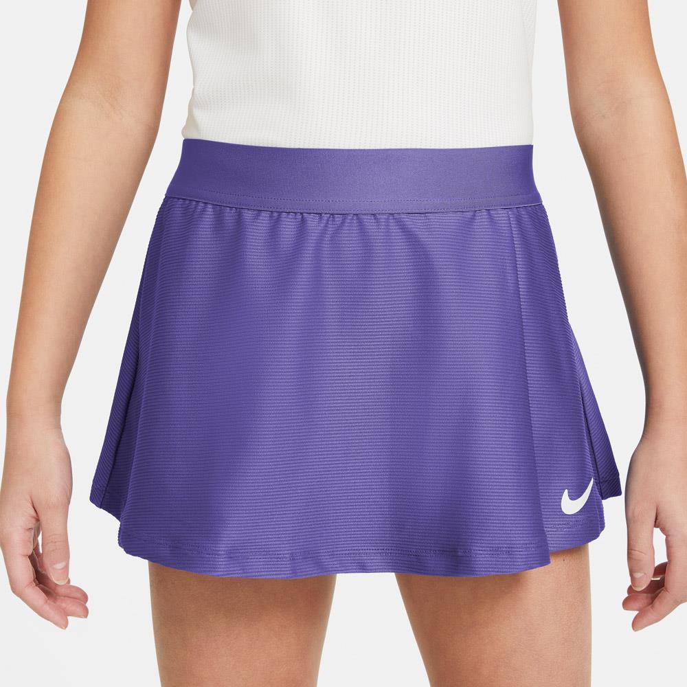 Nike Girls Victory Flouncy Skirt - Dark Iris Color | Comfortable Athletic Skirt for Running, Tennis & School Activities