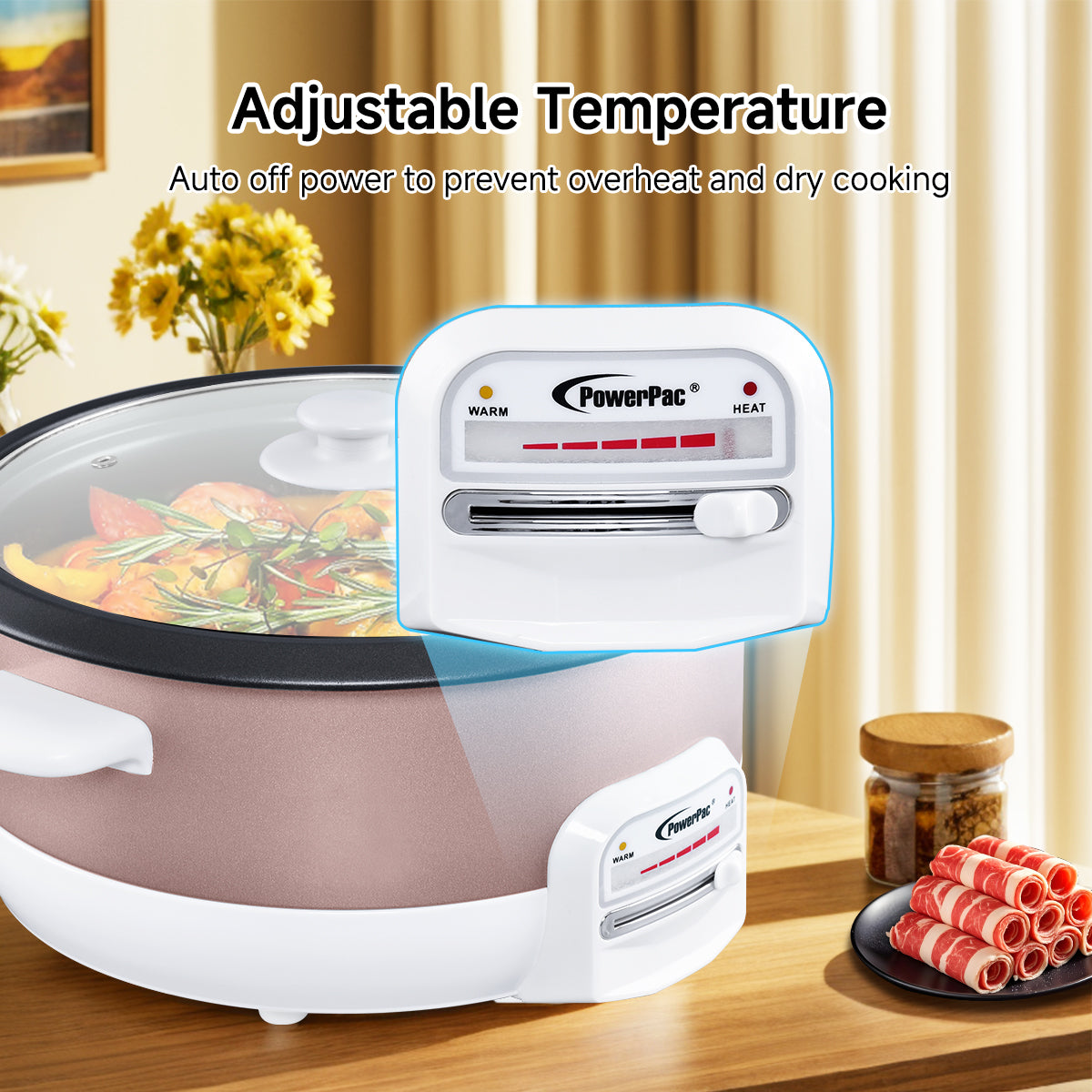 3.5L Steamboat & Multi-Cooker with Non-Stick Pot (PPMC28G) - Perfect for Asian Hot Pot, Soup, Rice & More | Ideal for Home Cooking & Family Gatherings