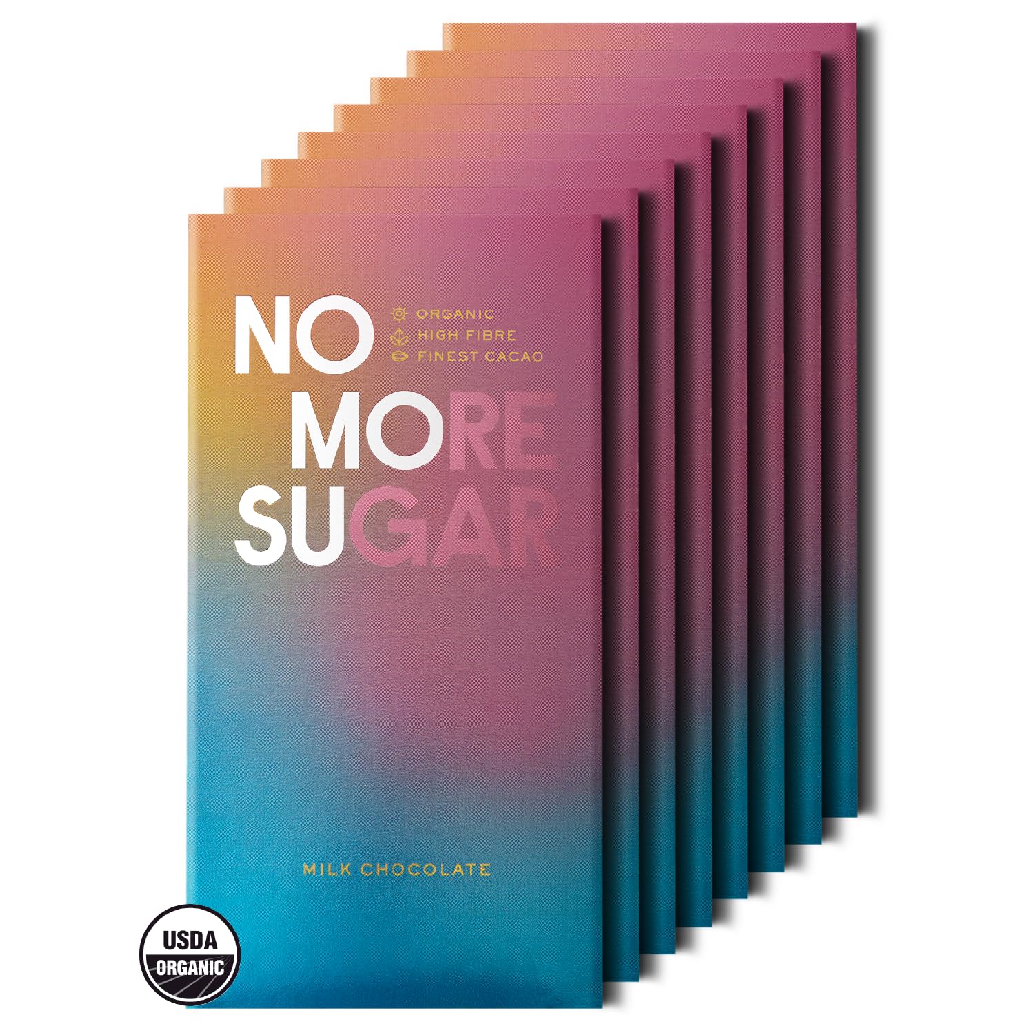 Organic NOMOSU Milk Chocolate Bars - Sugar-Free, Keto-Friendly for Healthy Snacking