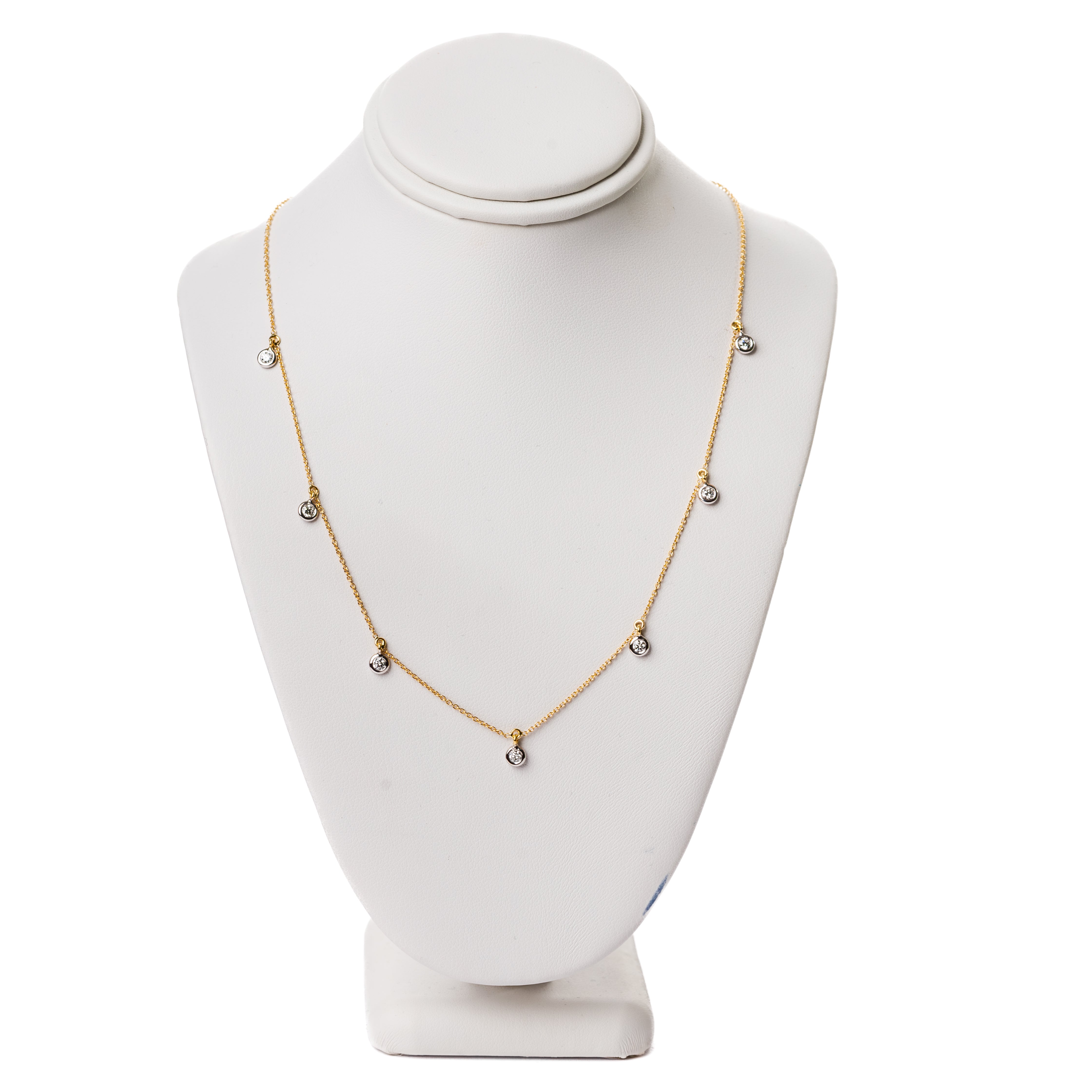 Exquisite Diamond Dangle Necklace for Women - 14K Gold Plated Elegant Pendant Jewelry | Perfect for Weddings, Parties & Special Occasions