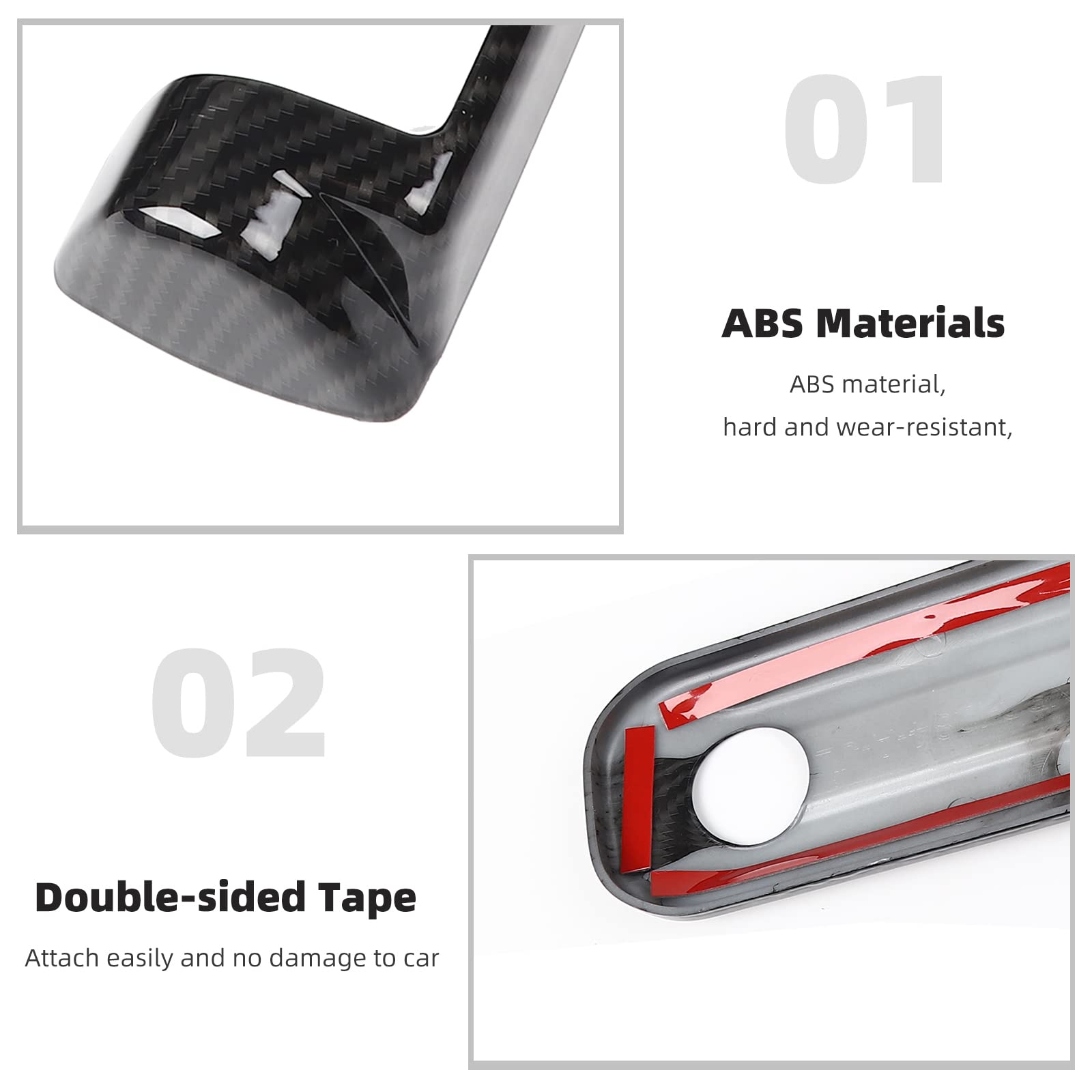CheroCar Carbon Fiber Tailgate Hinge Cover & Spare Tire Bracket for Jeep Wrangler JL/JLU (2018-2022) - Exterior Accessories for Sport, Sahara, Rubicon Models | Enhanced Protection & Style for Off-Road Adventures