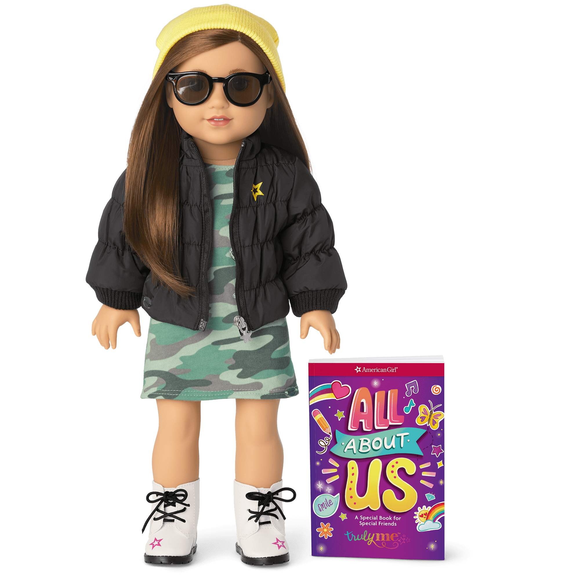 Truly Me™ 18 Inch Doll #107 with Show Your Strong Side Accessories - Perfect for Kids' Role Play, Collecting & Creative Storytelling