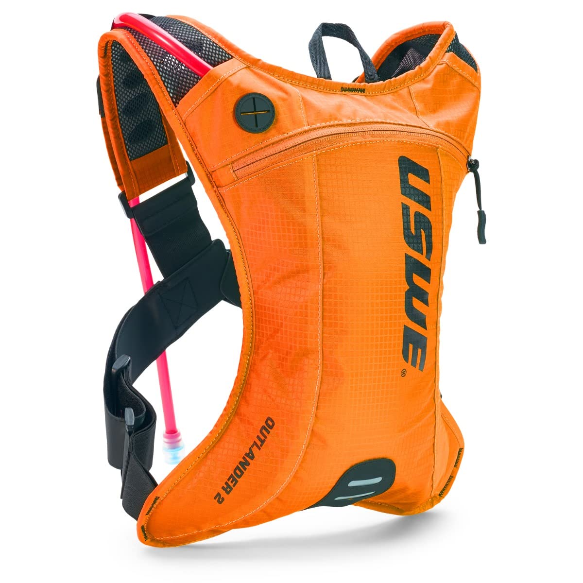 USWE Outlander 2 Hydration Backpack - Orange Running & Hiking Water Pack for Outdoor Adventures