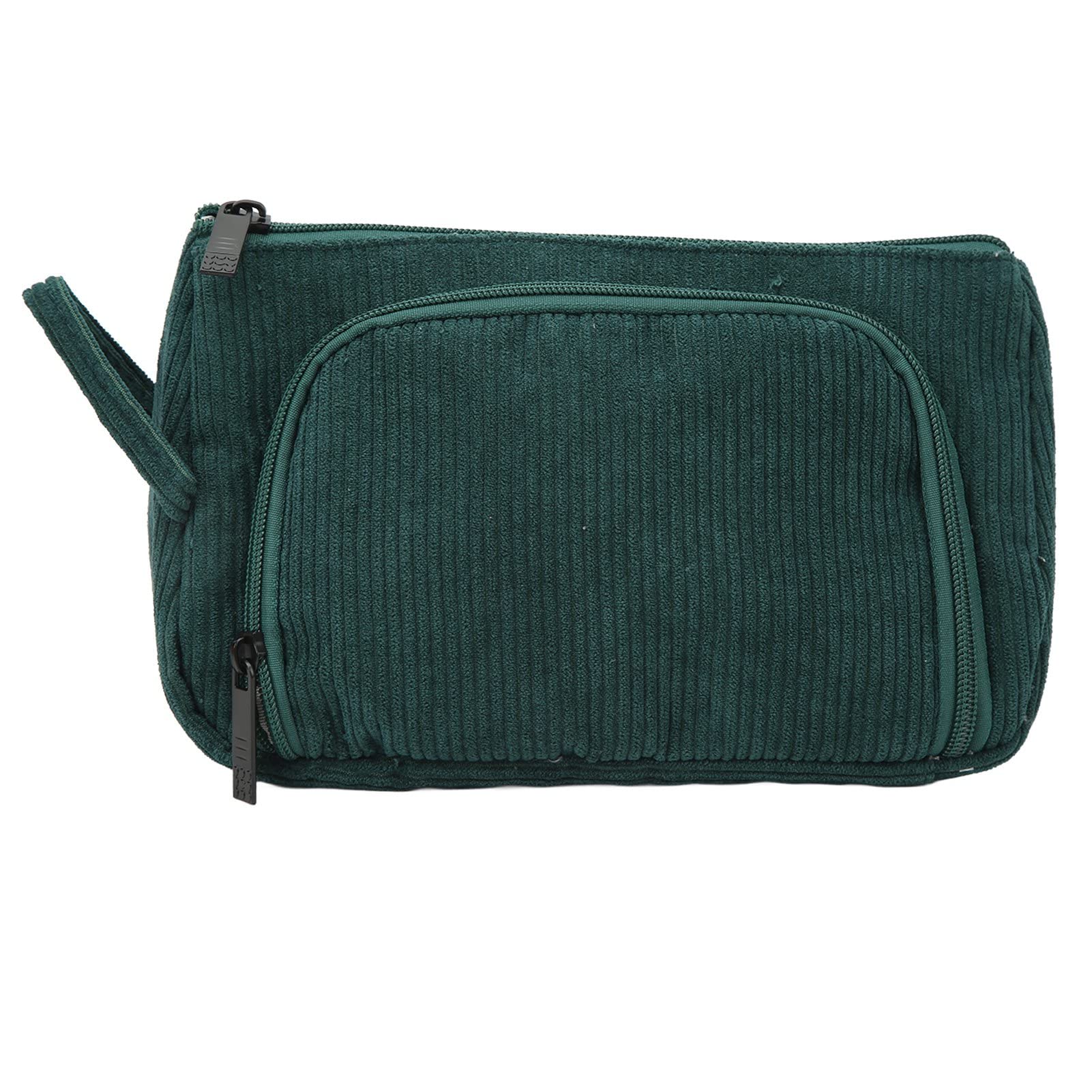 Makeup Bag for Travel - Large Capacity Cosmetic Organizer with Exquisite Lining & Bidirectional Zipper | Emerald Green | Perfect for Vacation, Gym, and Daily Use