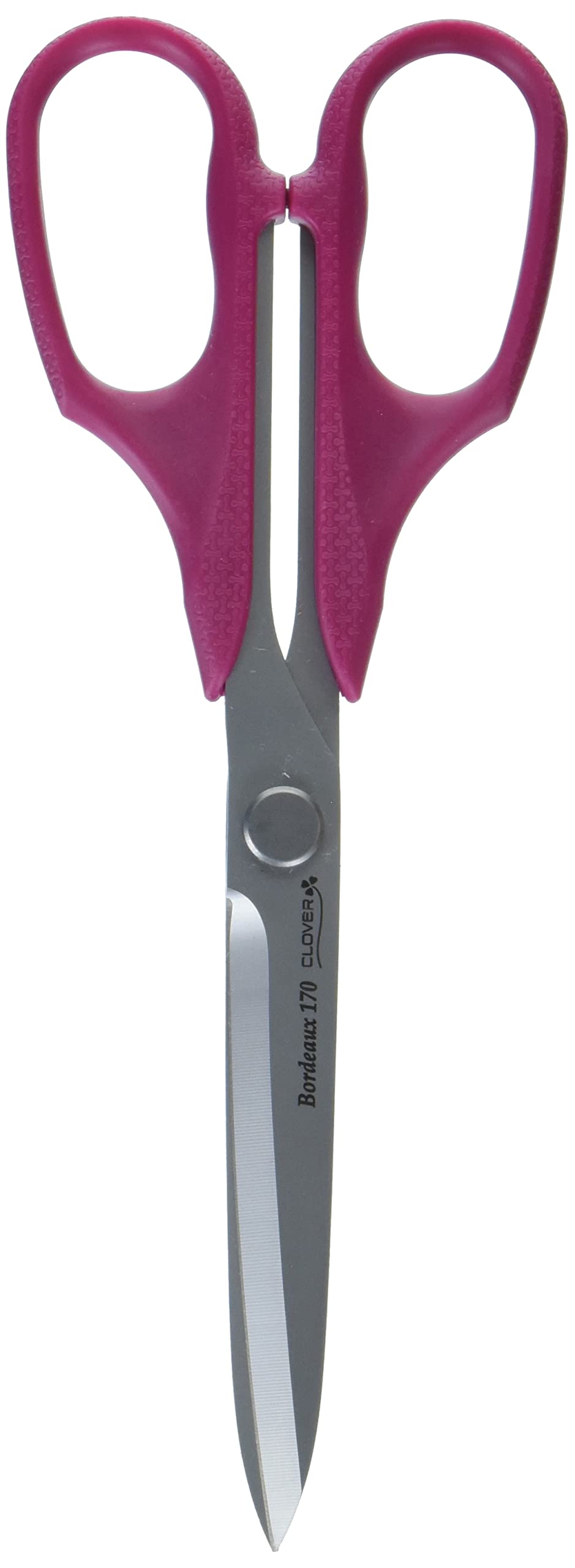 Clover 4941 Bordeaux Ultimate Scissors 170mm - Premium Red Sewing Scissors for Fabric, Quilting & Crafting - Ideal for Dressmaking, DIY Projects & Professional Tailors