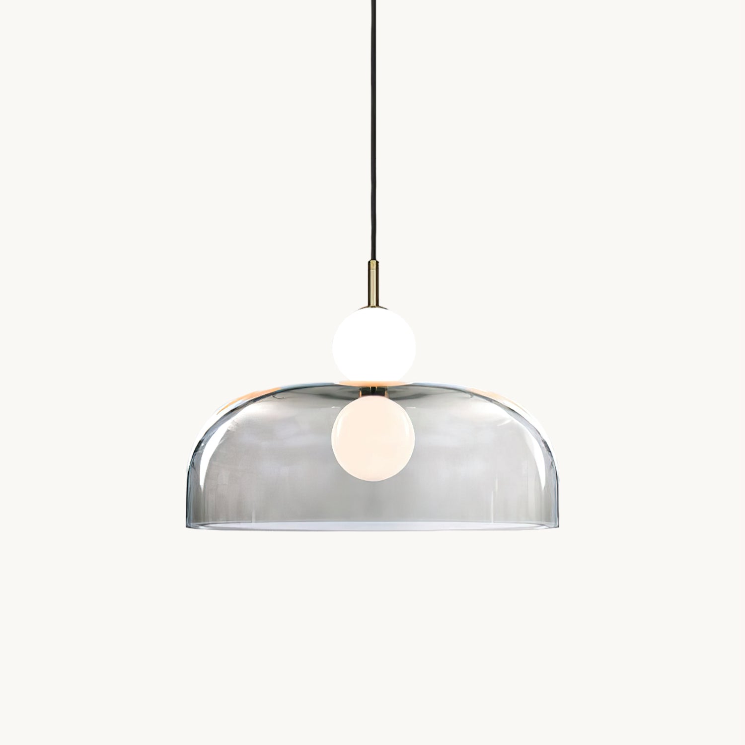 Modern Echo Glass Pendant Light - Elegant Hanging Fixture for Kitchen Island, Dining Room & Bedroom Lighting - Dimmable LED Chandelier for Home Decor