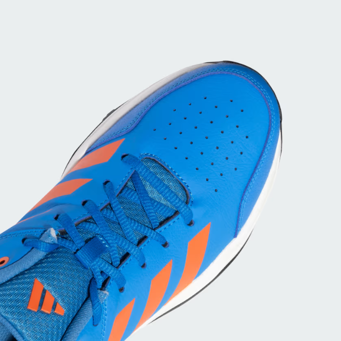Adidas Crinu 24 Men's Cricket Shoes - Bright Blue/True Orange/Cloud White/Core Black | Lightweight & Durable for Professional Matches & Training