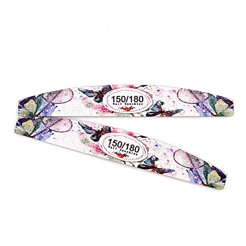 100PCS Colorful Nail Files & Buffers Set - Printed Manicure Tools with Electric Nail Filer for Professional Salon & Home Nail Care - Perfect for DIY Nail Art, Pedicures & Beauty Gifts