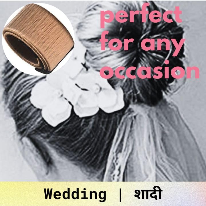 PAARTHO DIY Donut Magic Hair Bun Maker - Easy Hair Styling Tool for Updos, Ponytails & Braids | Perfect for Weddings, Parties & Everyday Hairstyles