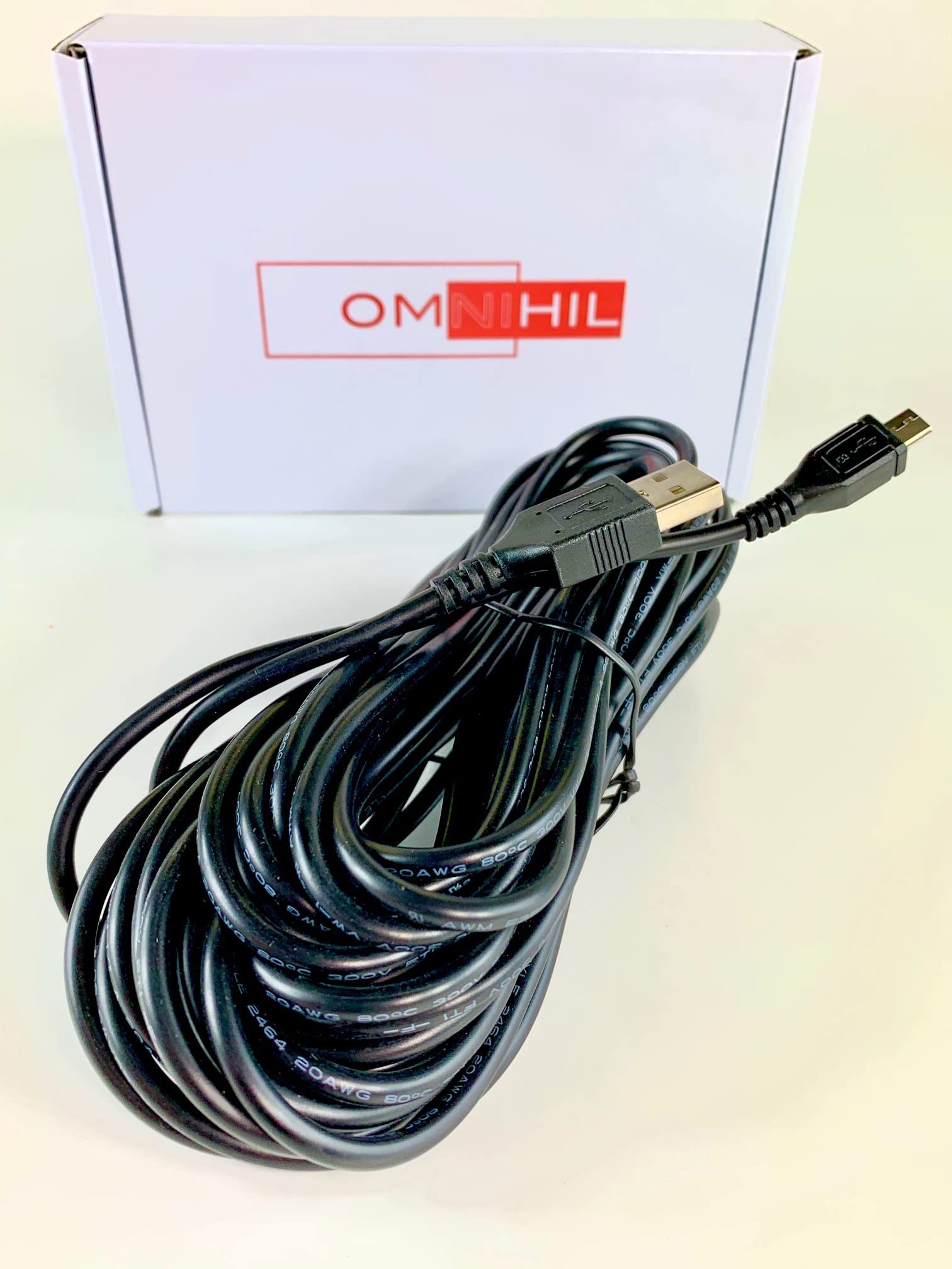 Omnihil 2-Port USB Wall Charger with 30ft Micro USB Cable - Fast Charging Compatible with Bose QC35 QC45 Wireless Headphones - Perfect for Home Office Travel Car Charging