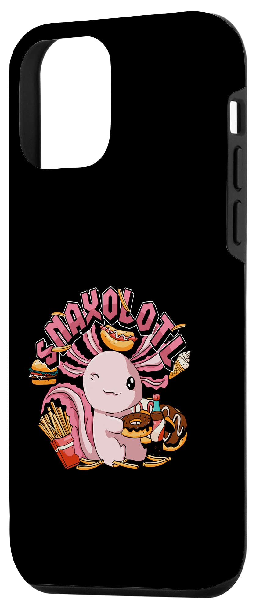 iPhone 12 Mini Case - Cute Axolotl Salamander Design | Mexican Amphibian Snaxolotl Phone Cover | Perfect for Animal Lovers & Unique Gift Ideas