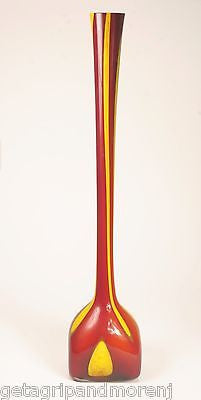 Hand Blown LG Vase Studio Art Glass - 30.5
