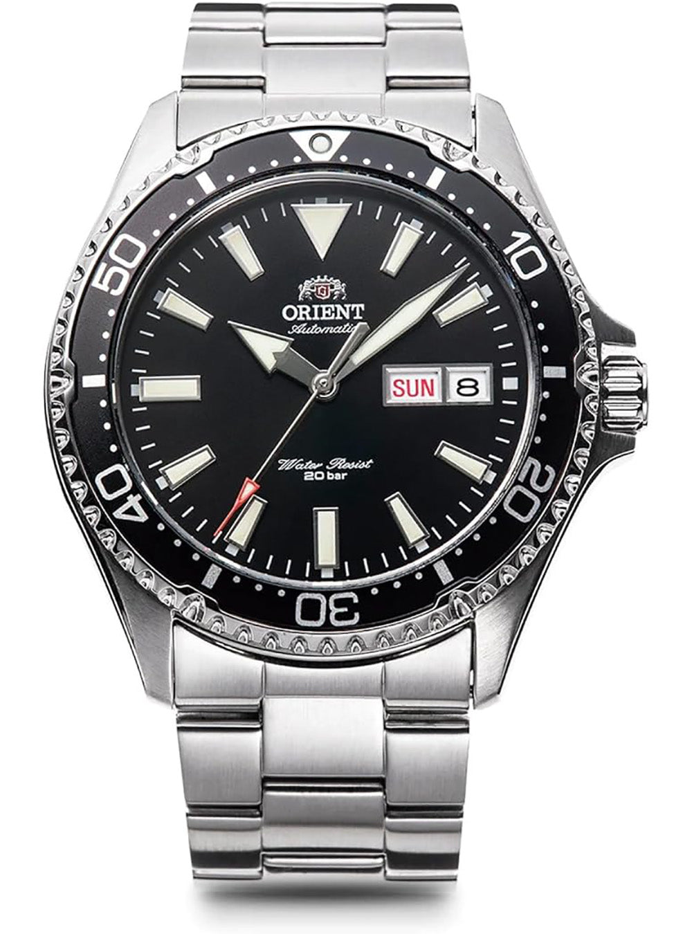 ORIENT WATCH SPORTS MAKO RN AA0001B JDM Automatic Dive Watch for Men - 200M Waterproof, Stainless Steel, Japanese Movement - Perfect for Scuba Diving, Swimming & Outdoor Adventures