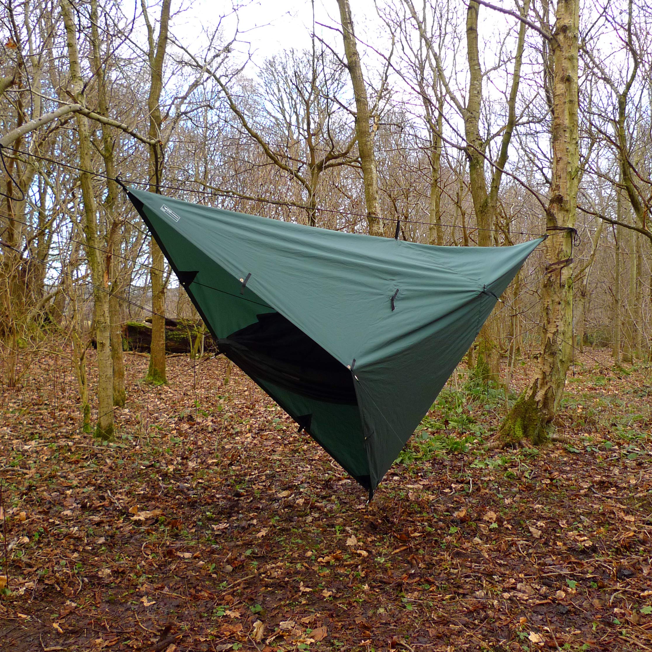DD Tarp 3x3 PRO (10ft x 10ft) - 100% Waterproof Rainfly Shelter with Reinforced Eyelets & Buckles for Bushcraft, Camping, Hiking - Lightweight Compact Tarpaulin for Backpacking, Beach, Picnic and Outdoor Adventures