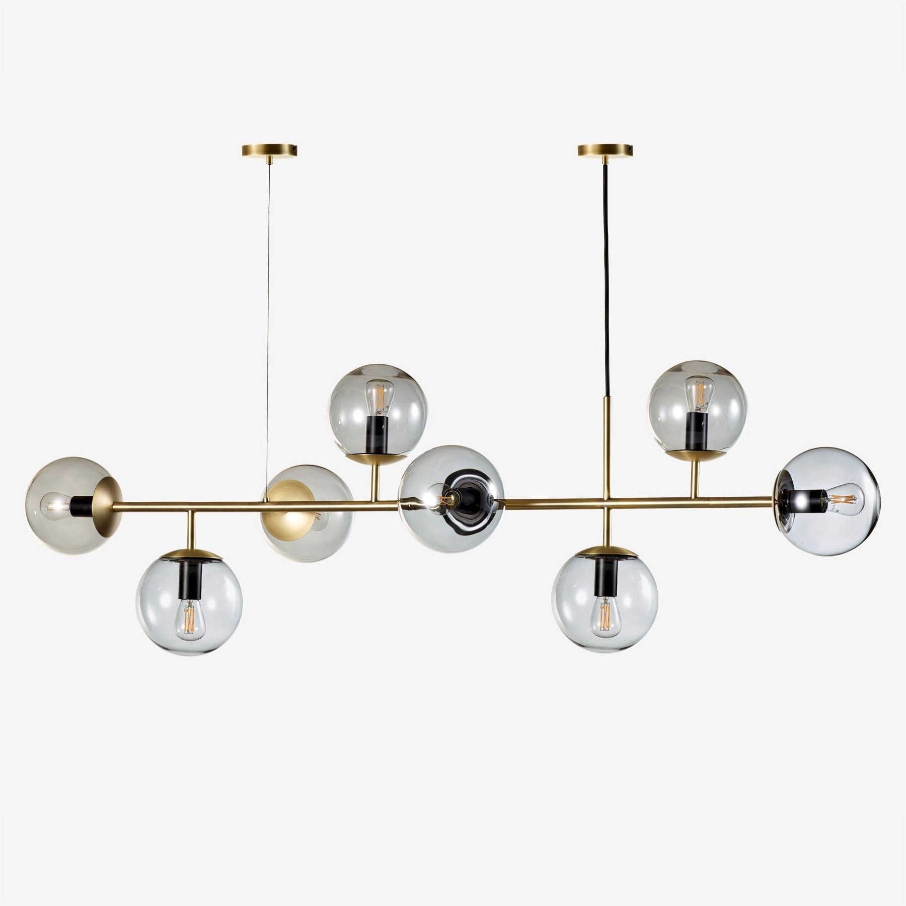 Modern Orb Chandeliers - Elegant Crystal Glass Ceiling Light Fixtures for Dining Room, Bedroom & Living Room Decor