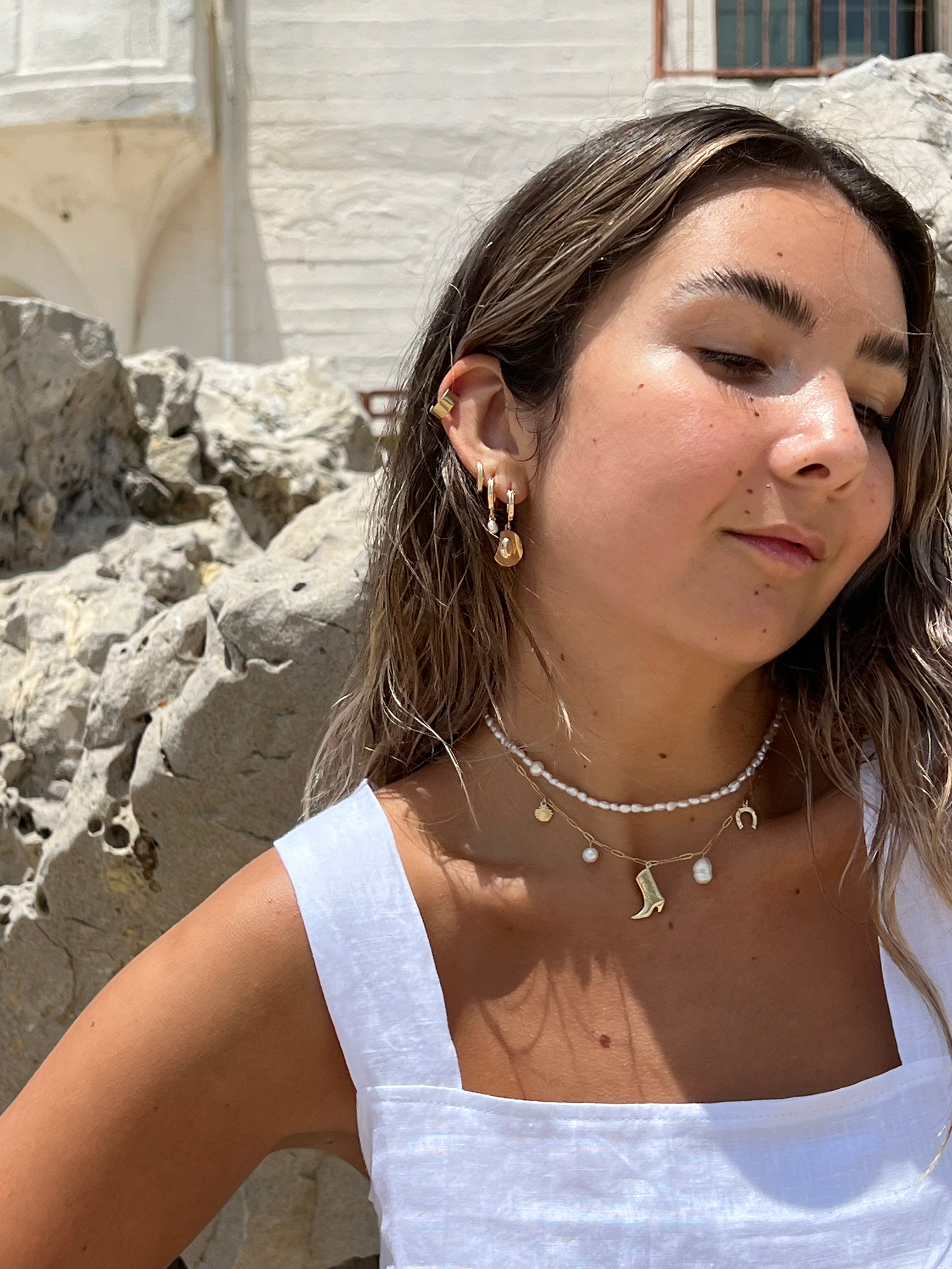 Wholesale Sea Ranch Charm Necklace - Elegant Beach Jewelry for Women, Perfect for Vacation, Wedding, and Summer Outfits