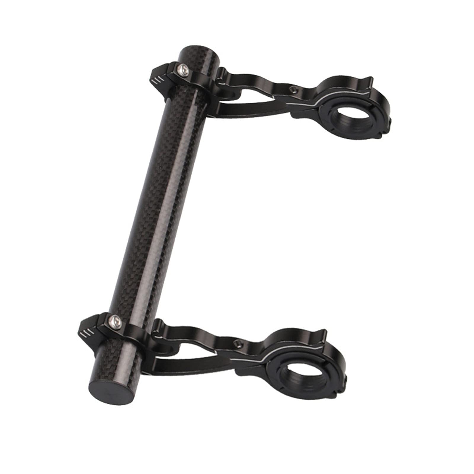 Xipoxipdo Bike Handlebar Flashlight Mount - Adjustable Bicycle Light Holder Bracket Extender Accessory (Black, One Size) - Perfect for Night Cycling, Commuting & Outdoor Adventures