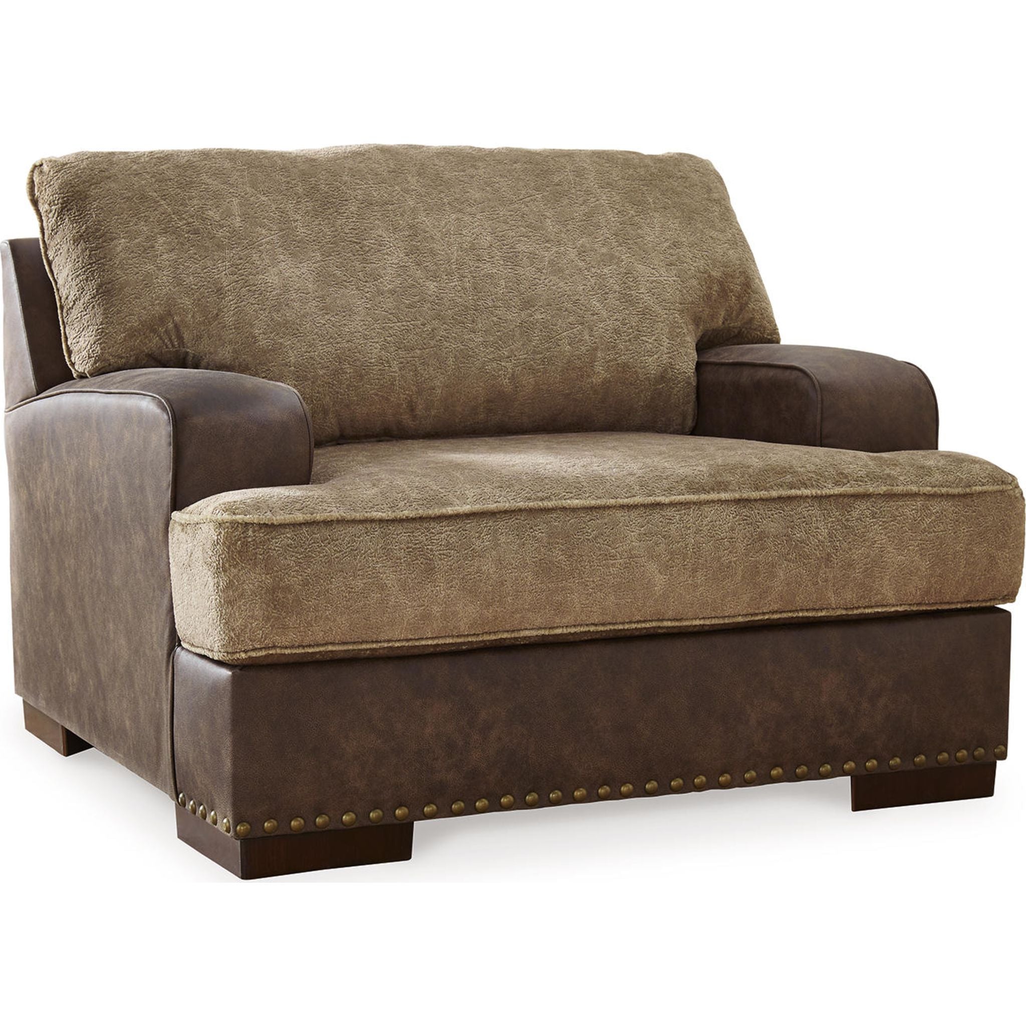 Alesbury Oversized Chair and a Half in Rich Chocolate Brown – Perfect for Living Rooms, Reading Nooks & Cozy Spaces