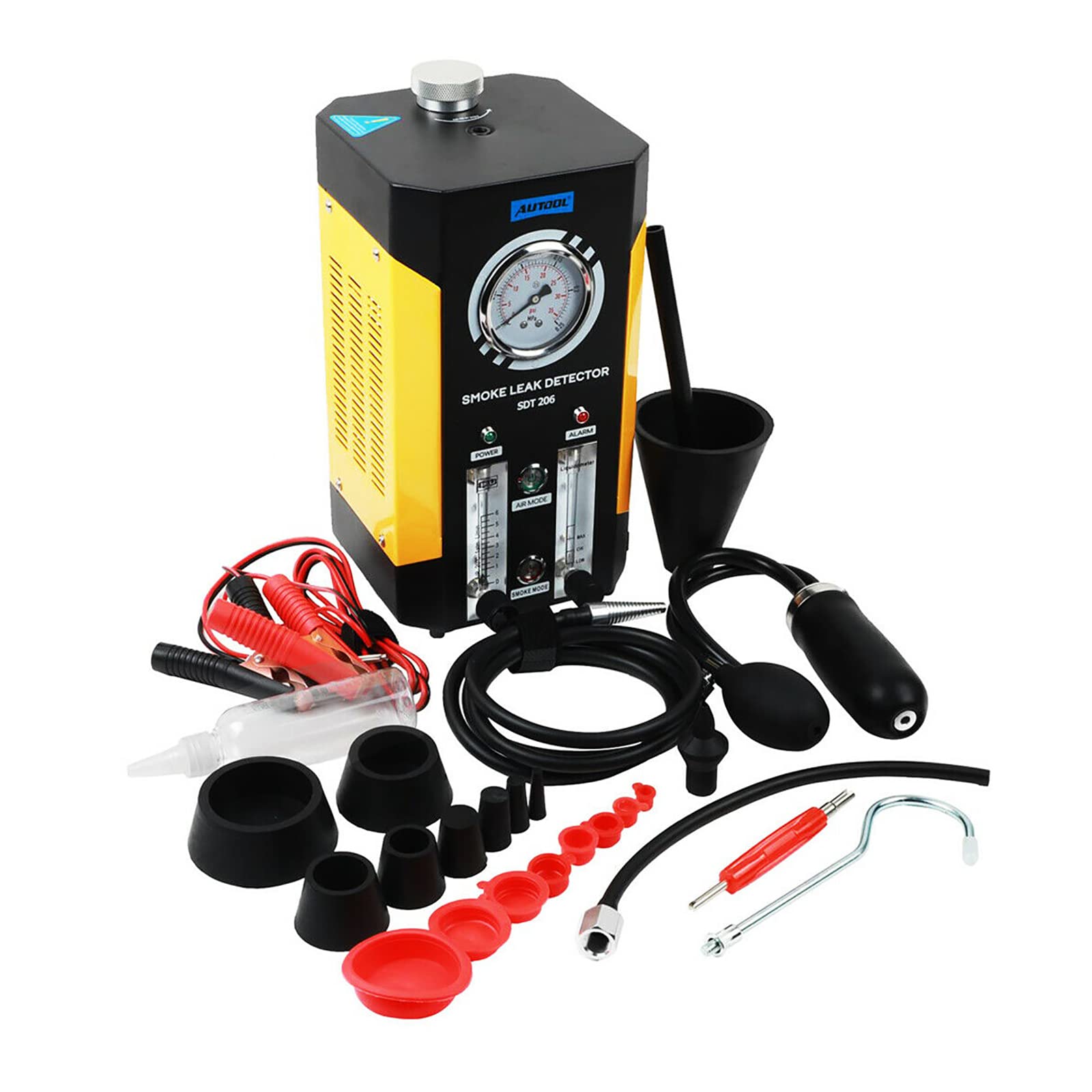 AUTOOL Dual Mode Automotive EVAP Smoke Leak Detector Tester Machine - Professional Diagnostic Tool for Car AC System & Fuel Tank Leak Detection