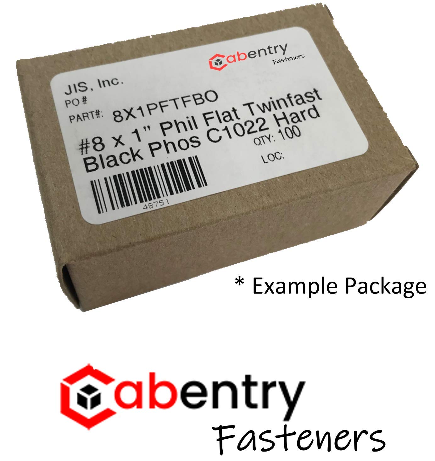 Premium Black Phosphate Wood Screws - #8 x 1