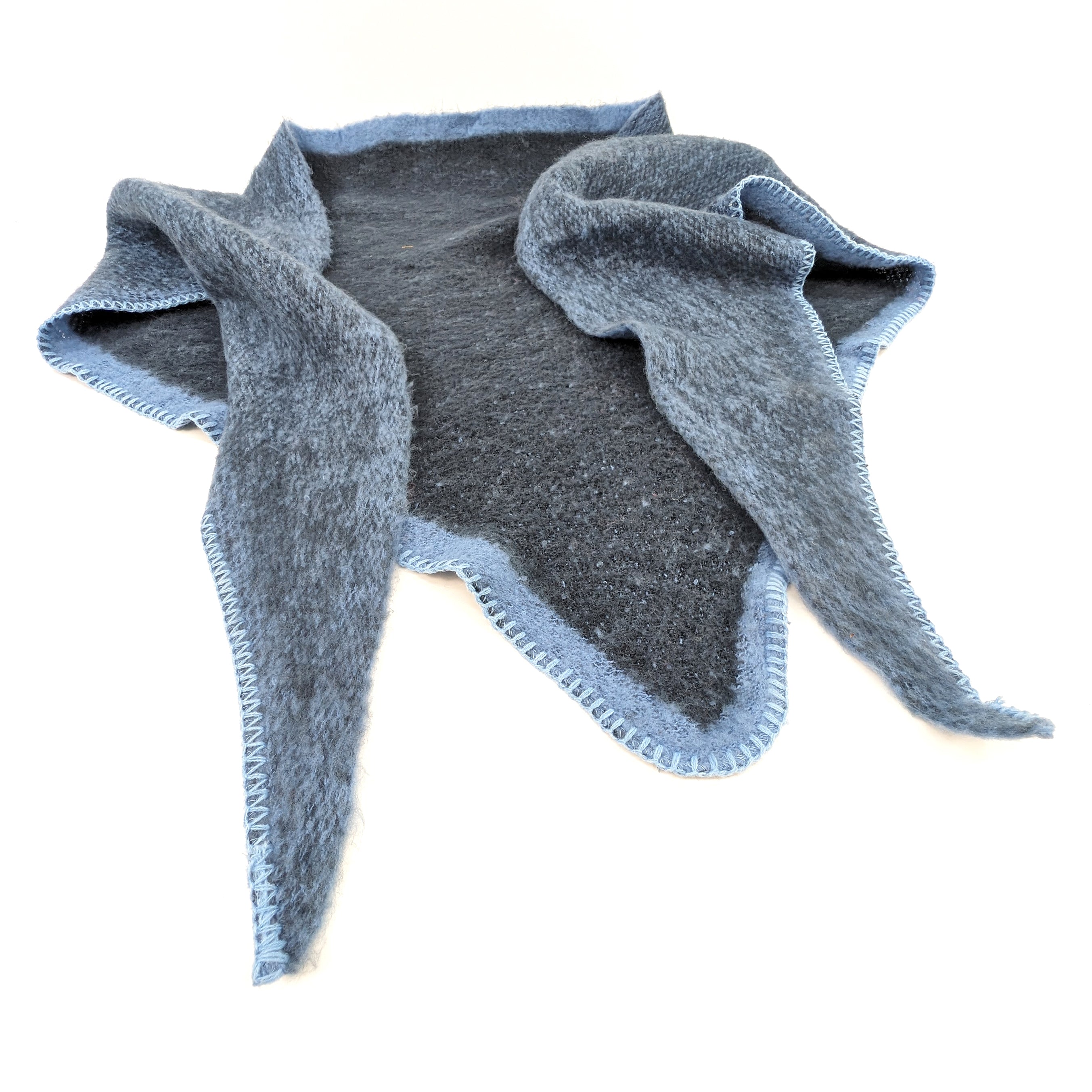Enitsa Soft Wool Triangular Scarf (75x185cm) - Navy Blue Winter Wrap for Women & Men - Perfect for Cold Weather, Outdoor Activities & Fashion Accessories