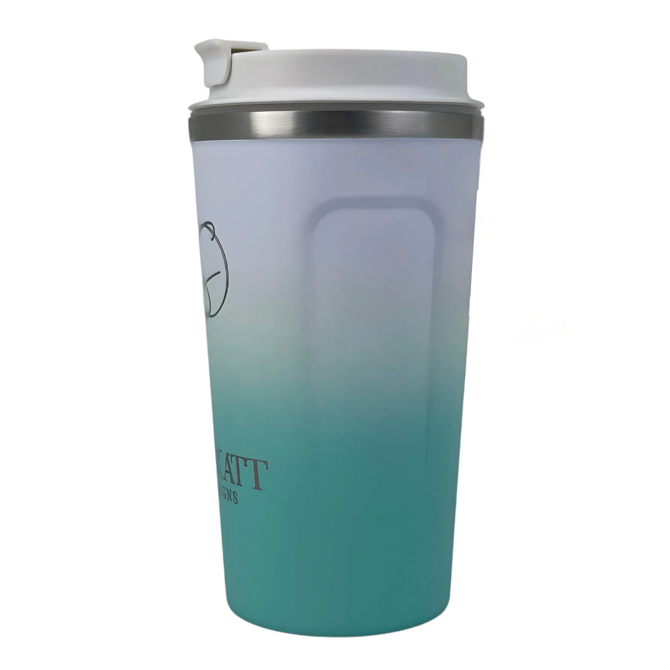 Ocean Aqua Insulated Travel Coffee Cup - 500ml Stainless Steel Vacuum Flask for Hot & Cold Drinks - Perfect for Commuting, Camping & Office Use