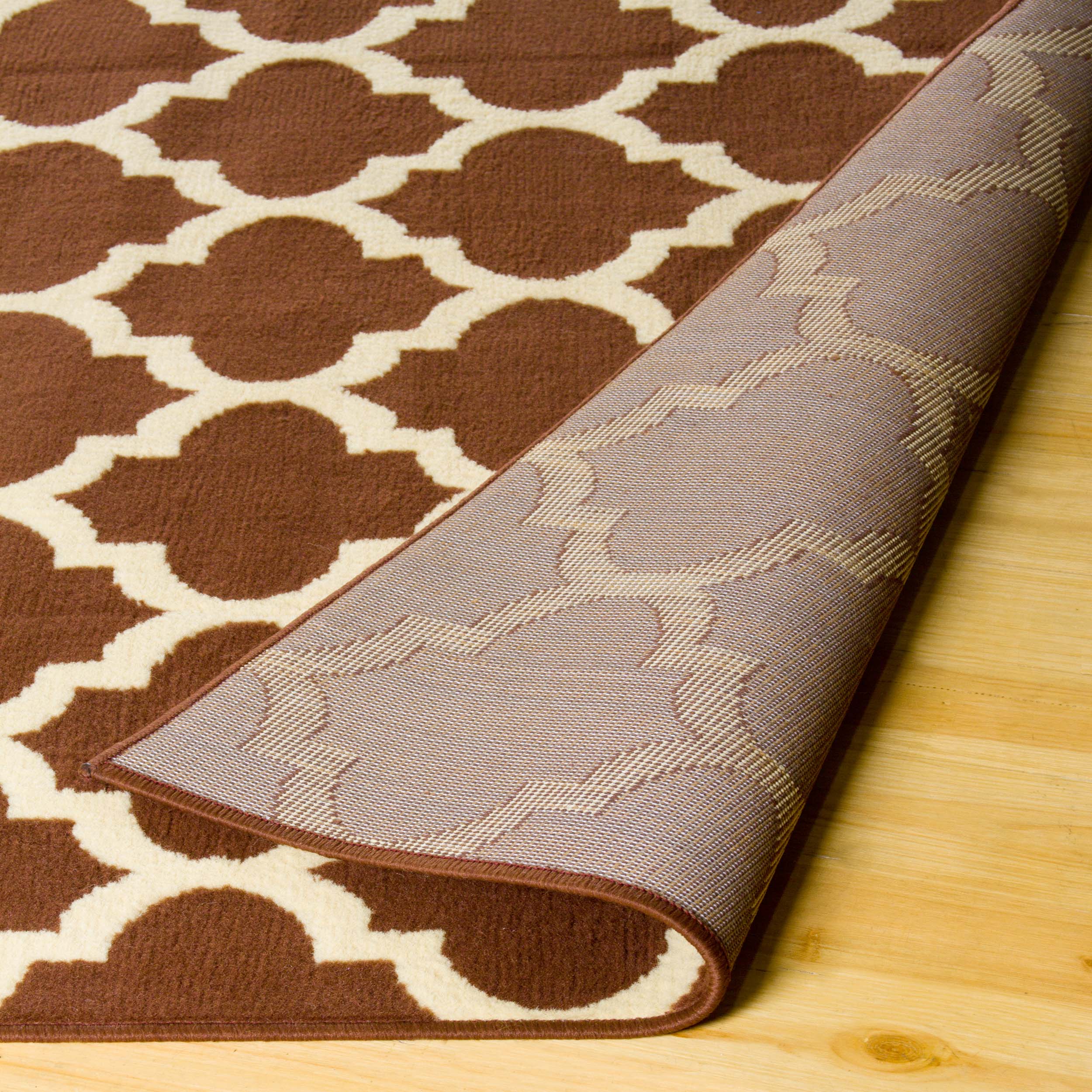 Modern Quatrefoil Geometric Trellis Indoor Area Rug - Non-Slip Soft Living Room Carpet for Bedroom, Nursery, Dorm & Home Decor - 5x7 Feet Grey Bohemian Style