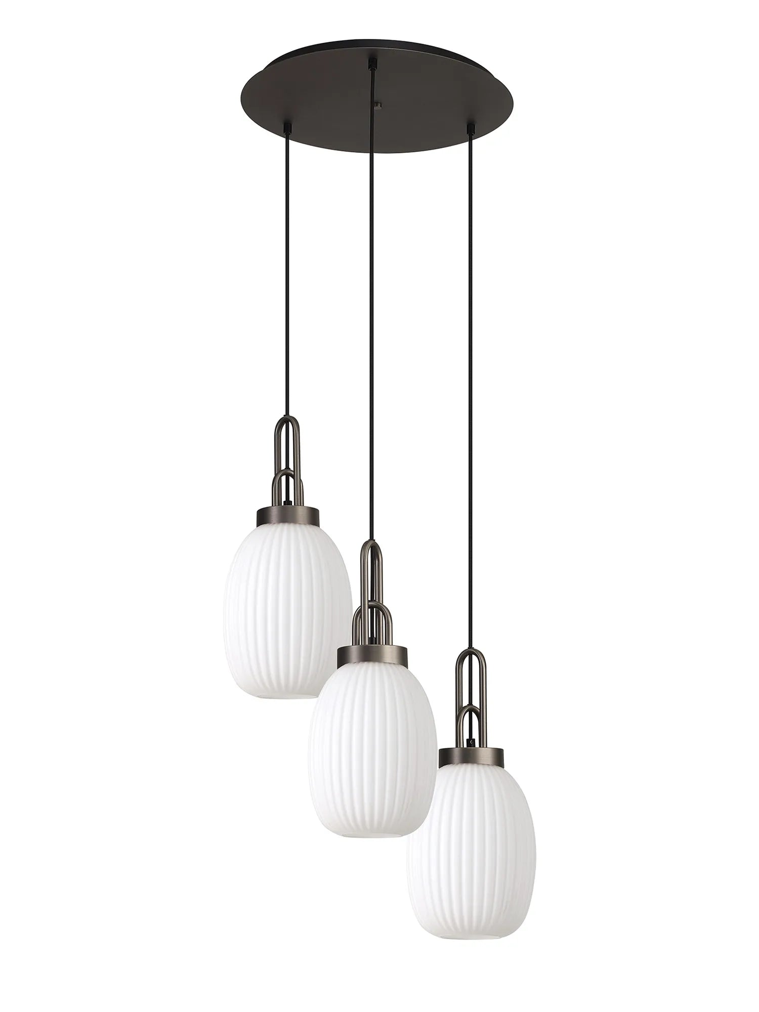 Stylish Cadiz 3-Light Cluster Pendant - Modern Ceiling Lighting Fixture for Dining Room, Kitchen Island & Living Room Decor