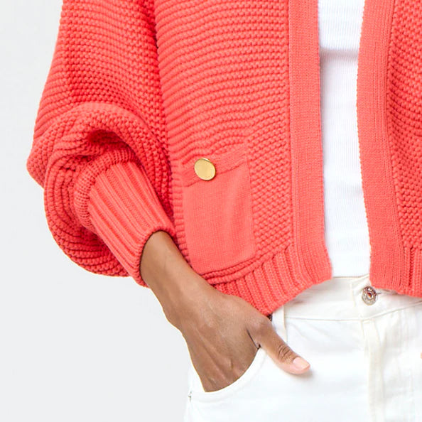 Alaina Lobster Print Cardigan for Women - Stylish & Comfortable Knit Sweater for Casual Wear, Office, and Fall Outfits