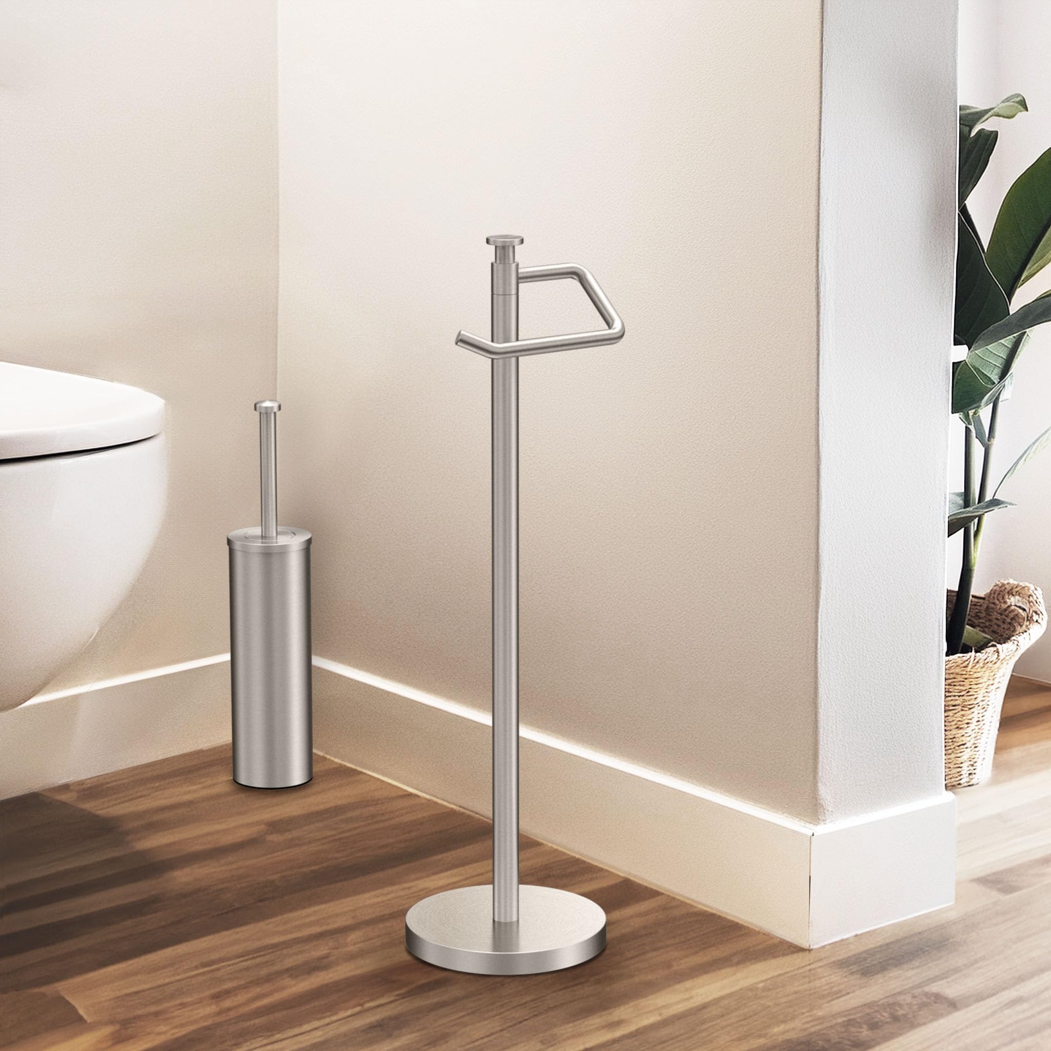 Gatco 1435SN Freestanding Toilet Paper Holder - 23.68