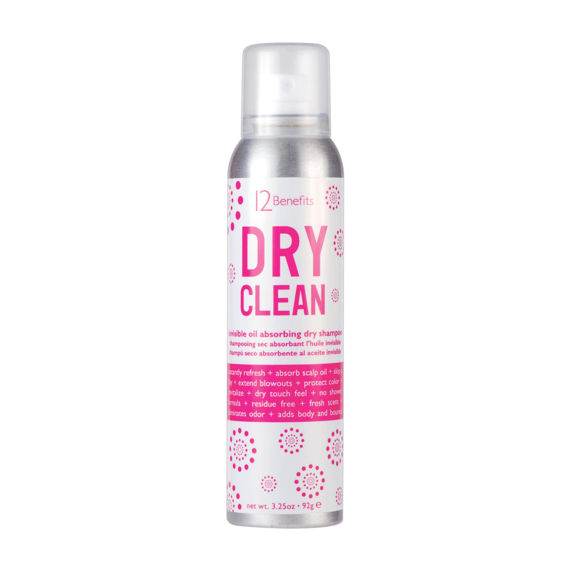 12 Benefits Instant Invisible Oil Absorbing Dry Shampoo for Oily Hair - Quick Refresh & Volume Boost for Busy Mornings, Travel & Gym