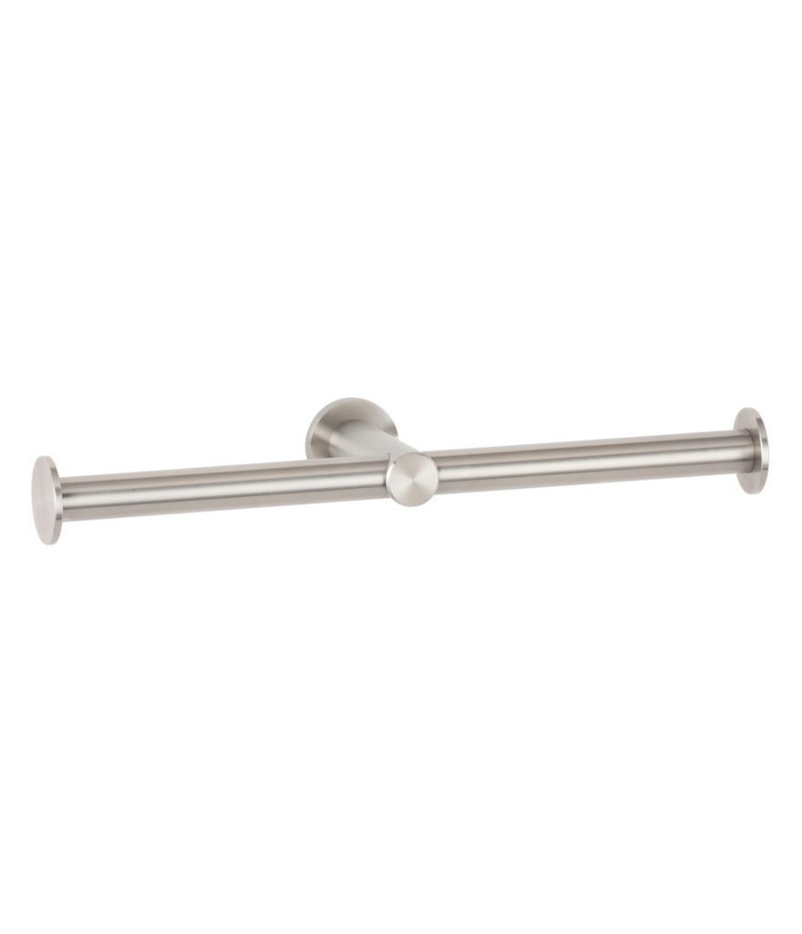 Bobrick B 9547 Fino Collection Surface Mounted Double Toilet Roll Holder - Durable Stainless Steel Bathroom Accessory for Home, Office & Commercial Use
