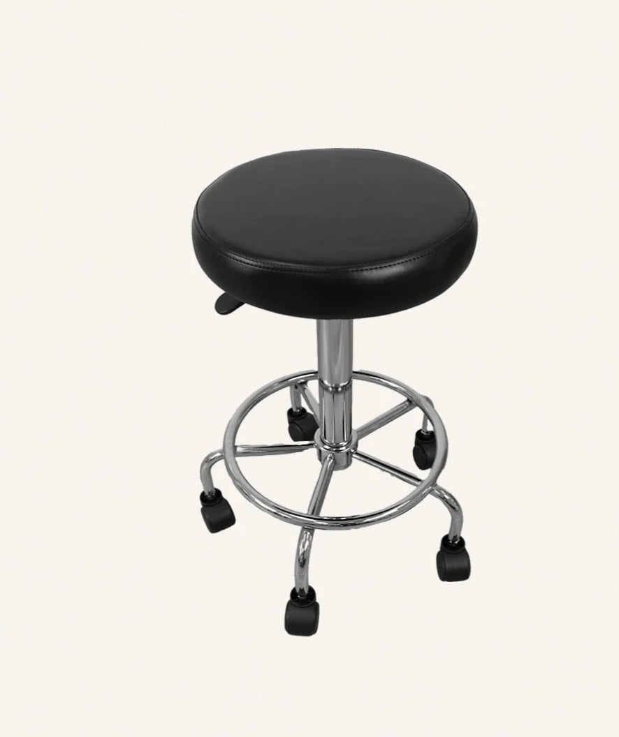 Albus Salon Stool - Adjustable Hydraulic Hairdressing Chair with Swivel Base for Barber & Beauty Salon | Professional Styling Stool for Salon, Spa & Home Use