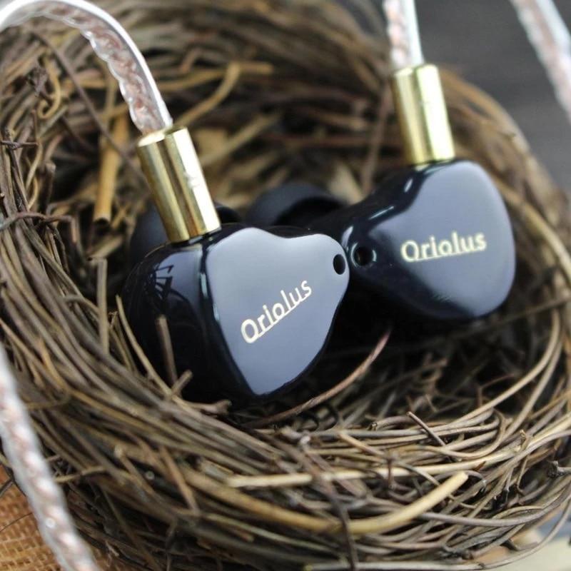 Premium Black Oriolus Earphones with Denmark Sonion BA Driver & 10mm Custom Dynamic Driver - HiFi Sound for Audiophiles, Music Lovers & Studio Monitoring