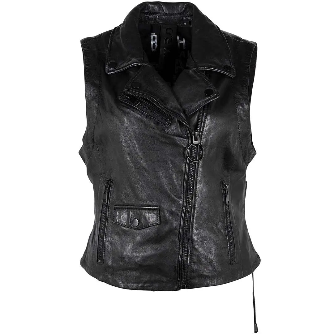 Women's Genuine Leather Vest - Stylish Mauritius Lovy Vest for Fashion & Layering - Perfect for Casual Outfits, Layering & Fall Wardrobe