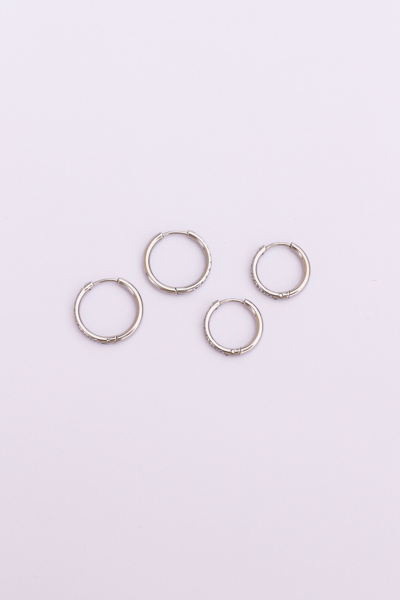 Mini Crystal Hoop Earrings - Sparkling Dainty Stud Earrings for Women | Perfect for Parties, Weddings & Everyday Wear