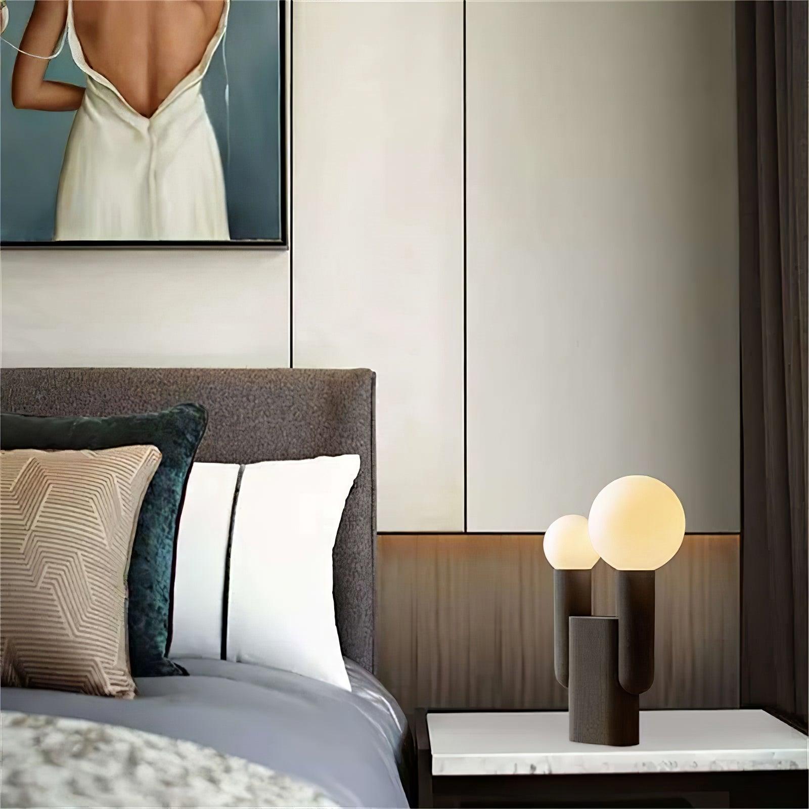 Modern Cactus Table Lamp - Stylish LED Night Light for Bedroom, Living Room, and Office Decor - Perfect for Home, Dorm, and Gift Giving