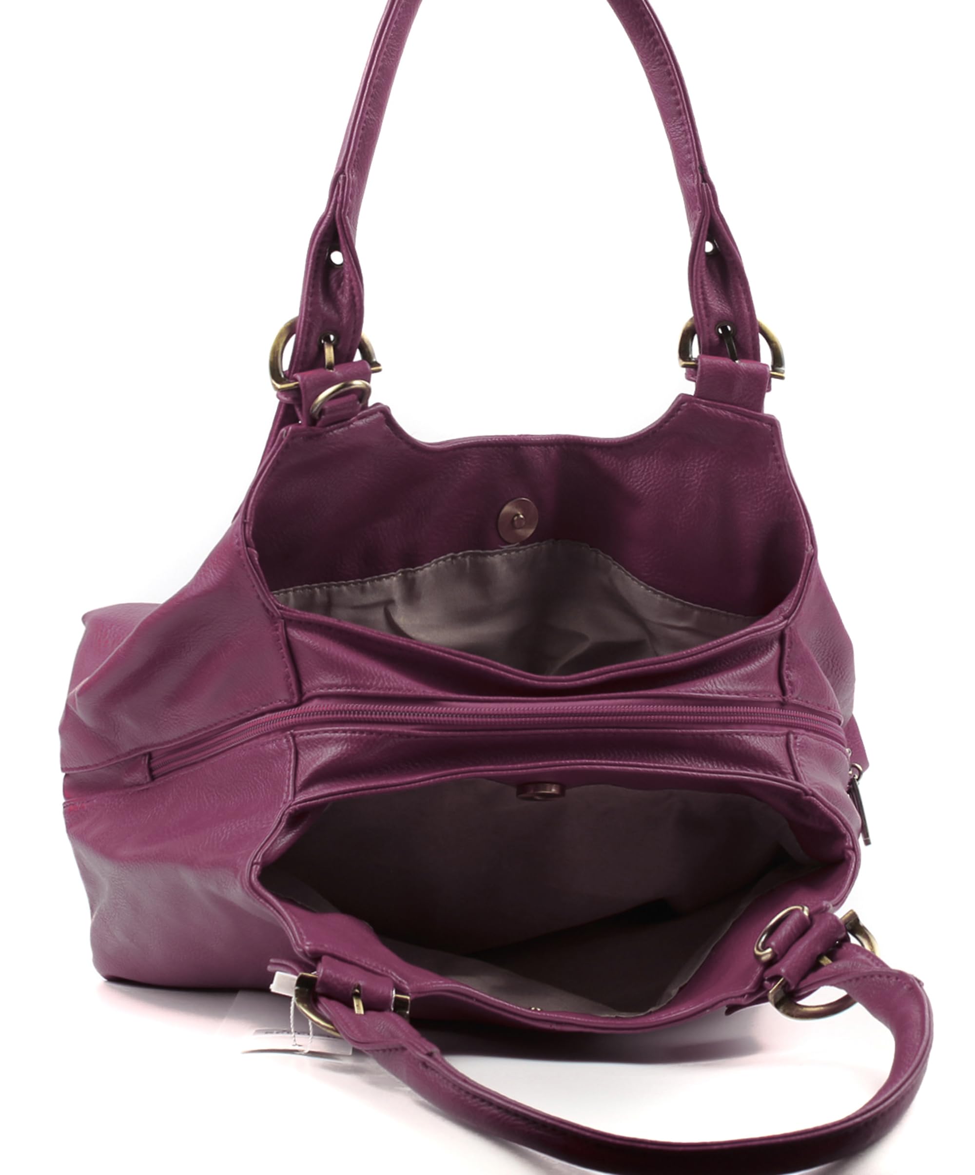 AOSSTA Women's Large Tote Bag - Soft Leather Hobo Shoulder Bag with Multiple Pockets & Adjustable Long Strap - Stylish Crossbody Handbag for Work, Travel & Everyday Use