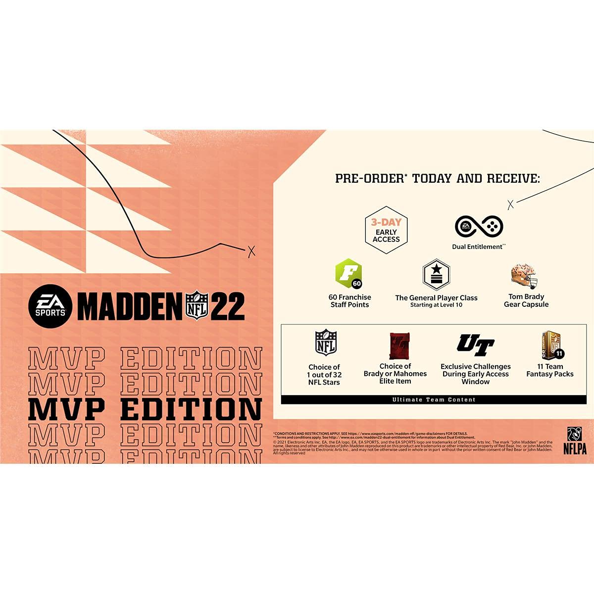 Madden NFL 22 MVP Edition - PS4 & PS5 Game | Official EA Sports Football Video Game for PlayStation Console | Perfect for NFL Fans & Gaming Enthusiasts