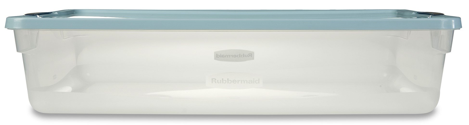 Rubbermaid Cleverstore 41 QT Clear Storage Bins with Latching Lids - Pack of 6, Stackable Plastic Totes for Home Organization, Garage, and Office Storage