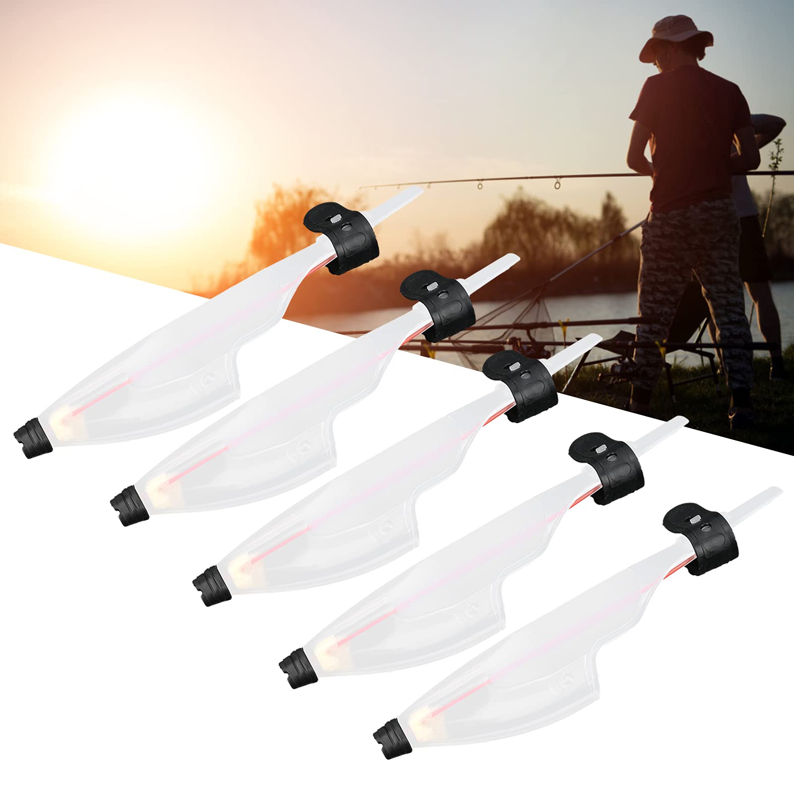 **Fishing Rod Tip Protector - 5 Pack Telescopic Rod Caps for Pole Protection | Durable Fishing Accessories for Saltwater & Freshwater | Ideal for Travel, Storage & Transport**