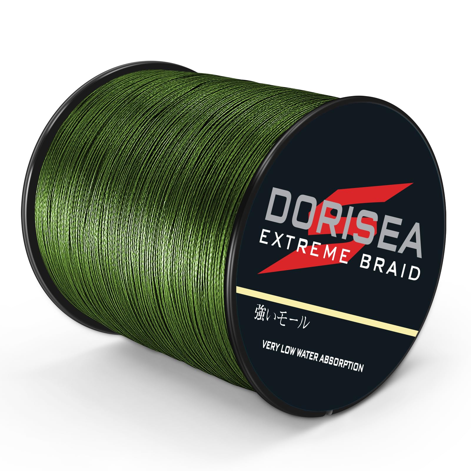 Extreme Braid 100% PE Army Green Braided Fishing Line - 109 to 2187 Yards, 6-550LB Test Strength - Super Strong Zero Stretch Fishing Wire for Saltwater & Freshwater - Perfect for Deep Sea Fishing, Bass Fishing & Trolling