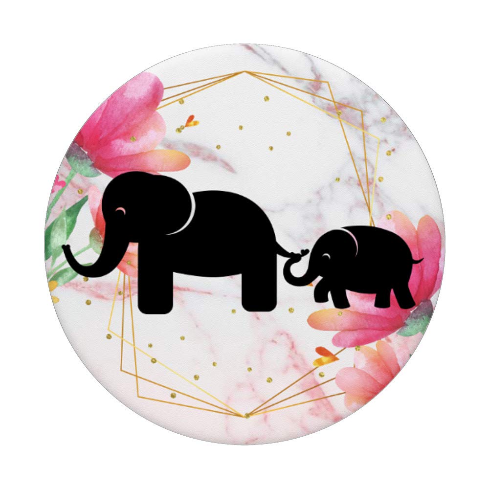 Beautiful Mama Elephant Rose Flower Gift - Perfect One Kid Mom Present for Birthday, Mother's Day & Special Occasions